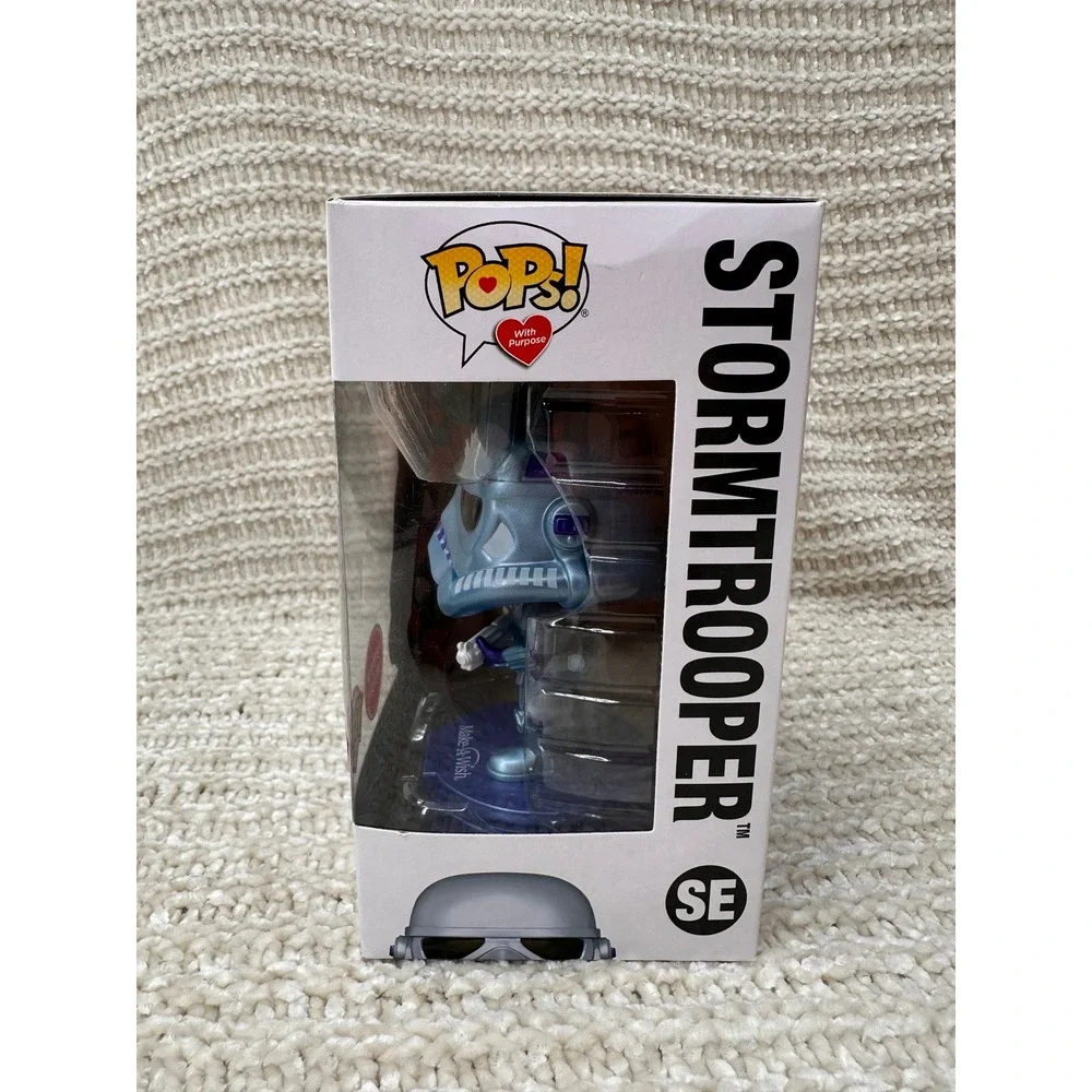 Funko Pop Star Wars Make A Wish BB-8 Stormtrooper Metallic GameStop Exclusive - Picture 5 of 15